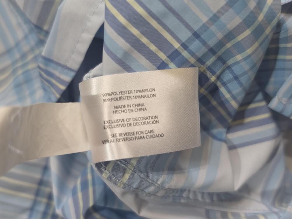 Eddie Bauer Shirt Womens L Blue Gray Plaid Button Up Microfiber Quick Dry - Picture 6 of 6